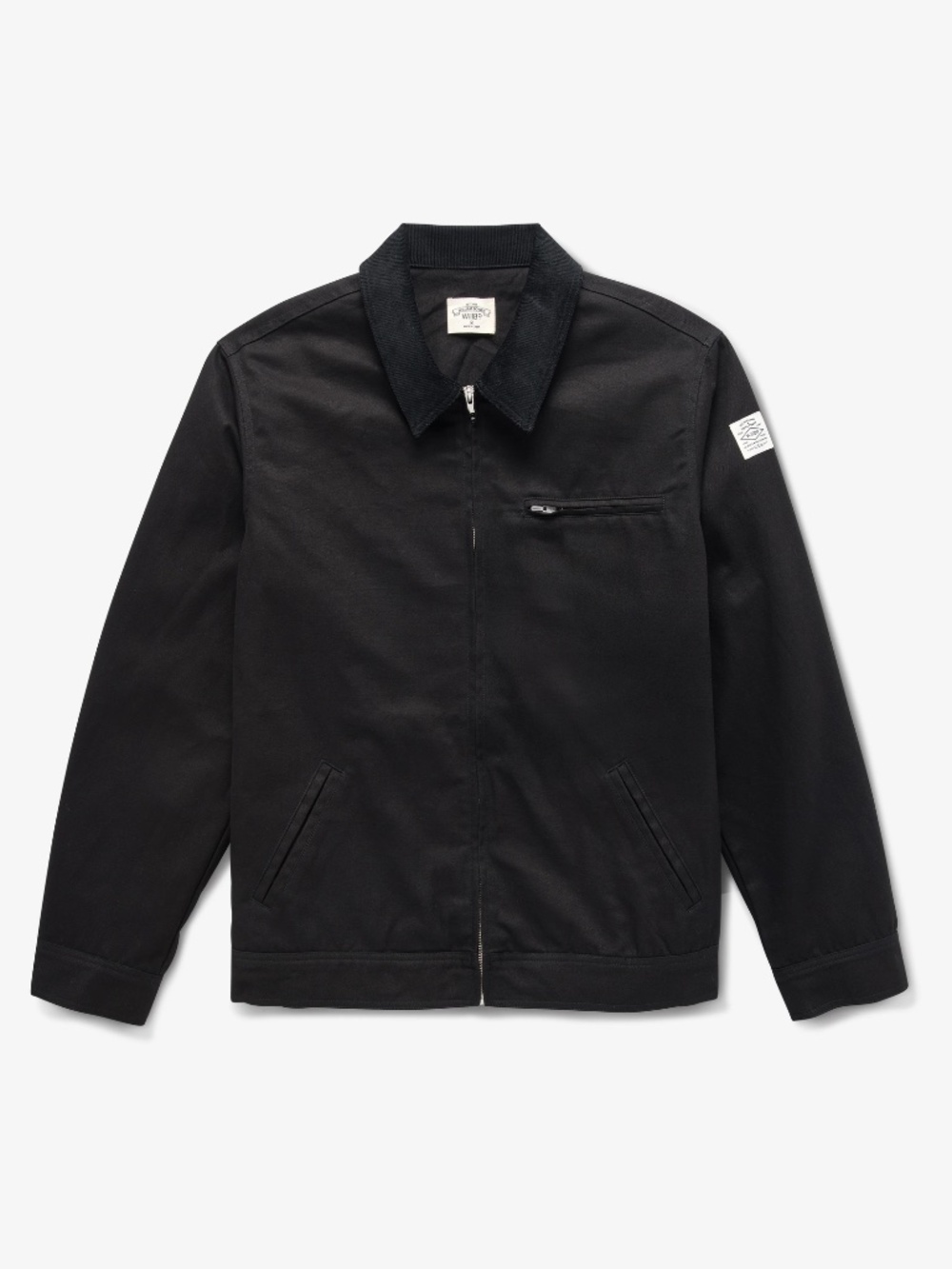 NWT Willbo William Bowen Outpost Black Canvas Trucker Jacket